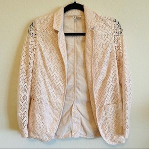Pink Lace Blazer